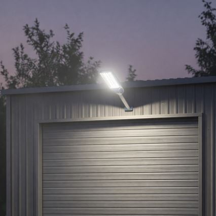 LED saules ielu lampa ar regulējamu spilgtumu un sensoru VENICE LED/100W/3,2V 6000 mAh IP65 melna + tālvadības pults