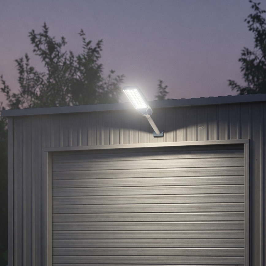 LED saules ielu lampa ar regulējamu spilgtumu un sensoru VENICE LED/100W/3,2V 6000 mAh IP65 melna + tālvadības pults