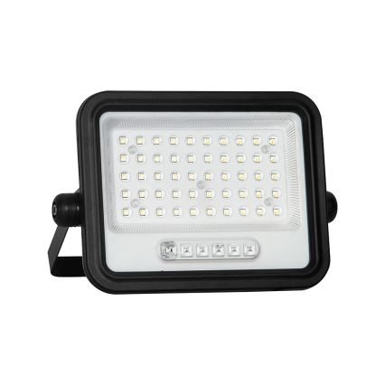LED regulējams saules prožektors LED/100W/3,2V 2000-8000K IP65 5000 mAh melns + tālvadības pults
