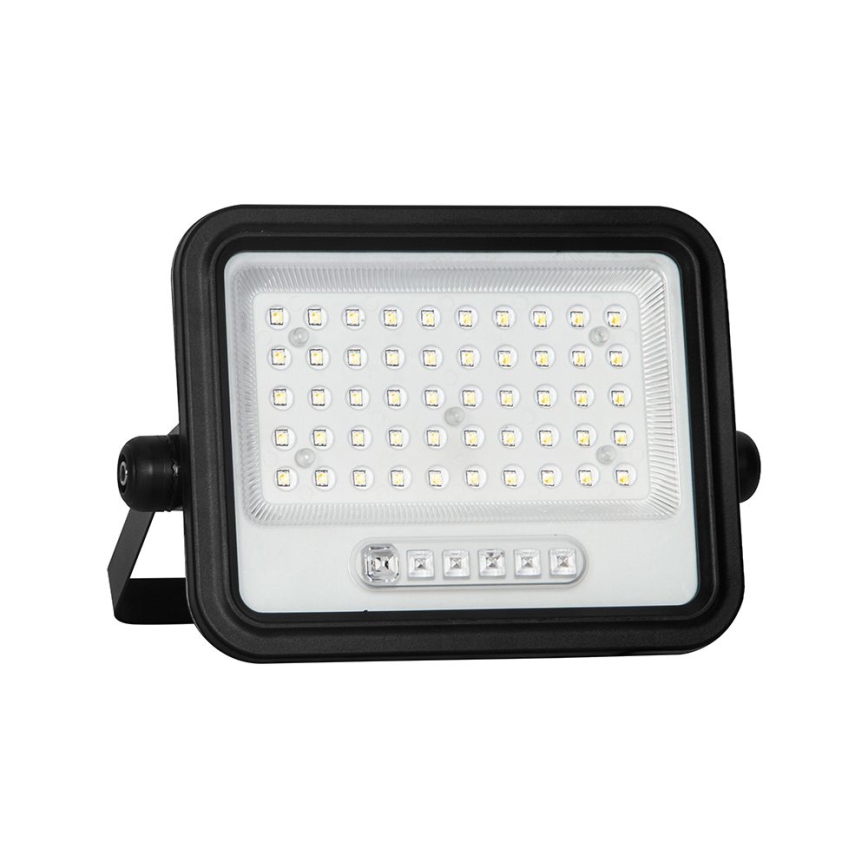 LED regulējams saules prožektors LED/100W/3,2V 2000-8000K IP65 5000 mAh melns + tālvadības pults