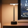 LED ar regulējamu spilgtumu uzlādējamā galda lampa NEW YORK LED/1,8W/5V 2700K/4000K/6500K 1200 mAh melna
