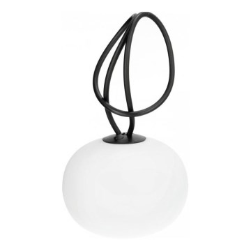 LED ar regulējamu spilgtumu uzlādējamais āra gaismeklis VENEZIA LED/1,5W/5V 2500K IP54 2600 mAh melns