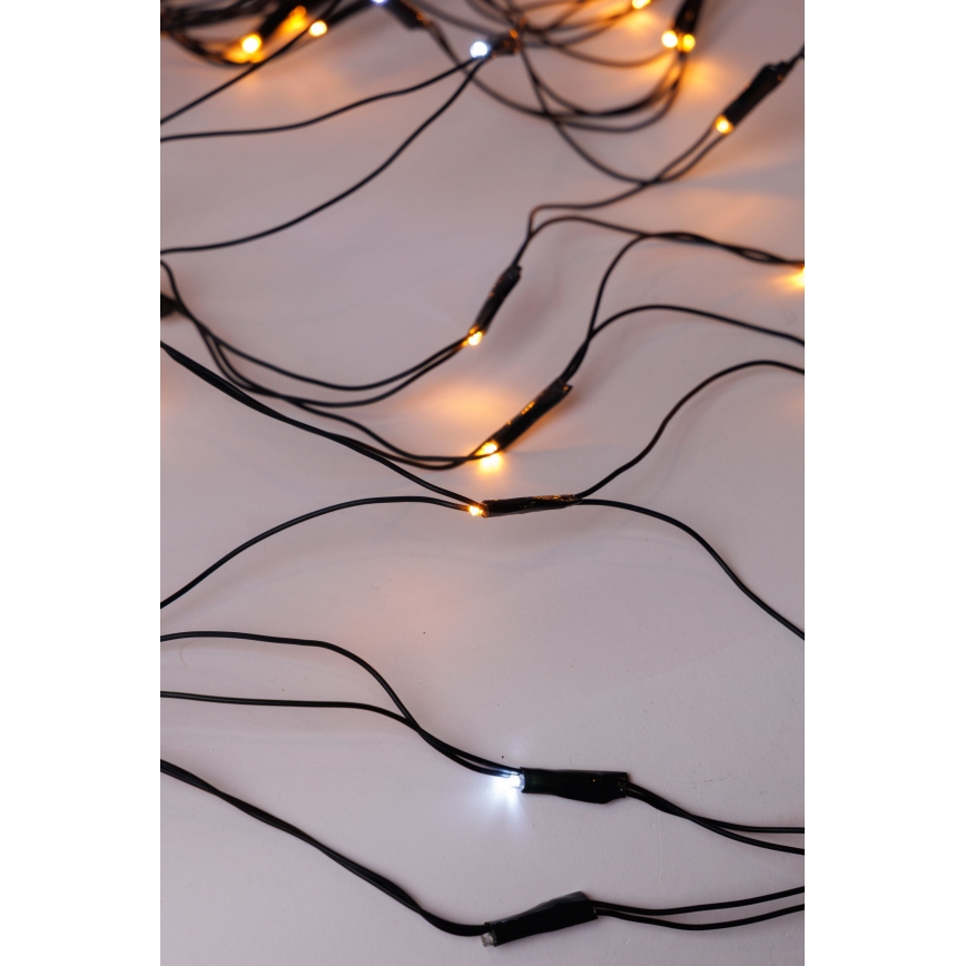 LED āra aizkars NET 240xLED/7,2W/230V 1,5x2 m IP44 siltā balta