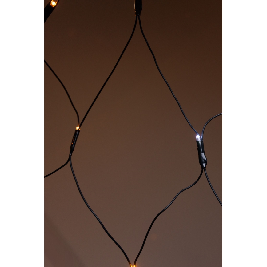 LED āra aizkars NET 240xLED/7,2W/230V 1,5x2 m IP44 siltā balta