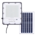 LED Āra aptumšojama saules enerģijas Prožektors LED/50W/3,2V 4500K IP65 melna + tālvadības pults