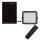 LED Āra aptumšojams saules enerģijas prožektors LED/6W/3,2V IP65 4000K melna + tālvadības pults