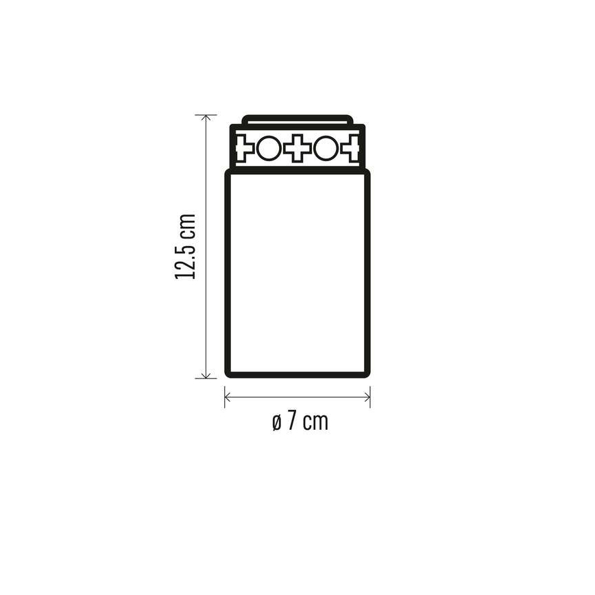 LED Āra dekorācija 1xLED/2xC IP44 sarkana