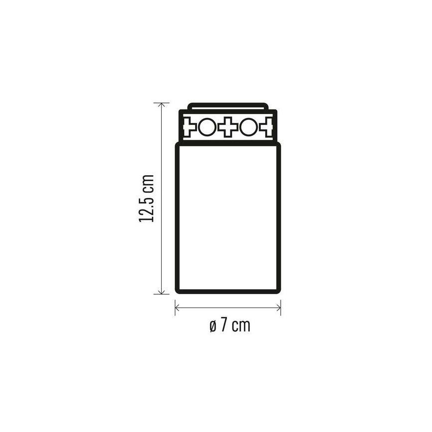 LED Āra dekorācija 1xLED/2xC IP44 sarkana