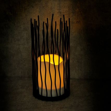 LED Āra dekoratīva lampa NYBORG LED/2xAA 22 cm IP44 silti balta