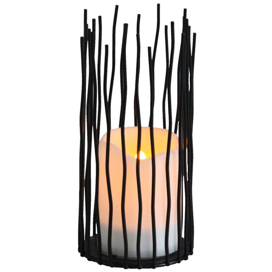 LED Āra dekoratīva lampa NYBORG LED/2xAA 22 cm IP44 silti balta