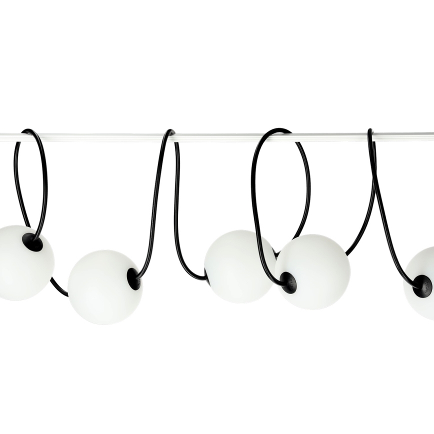 LED Āra dekoratīva virtene 10xLED/0,8W/230V IP67 2500K 7,7 m