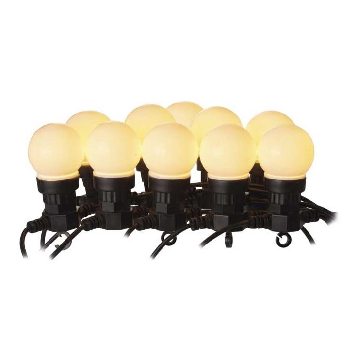 LED Āra dekoratīva virtene 10xLED/10m IP44 balta