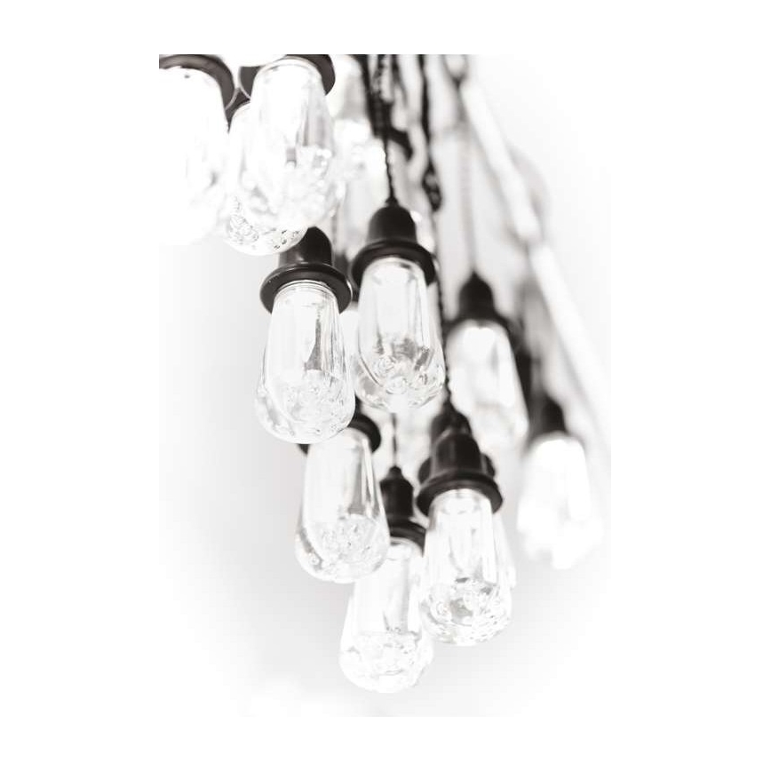 LED Āra dekoratīva virtene 16xLED 8,6m IP44 vēsi balta