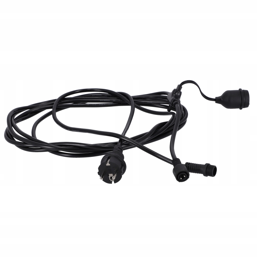 LED āra dekoratīvā virtene 20xE27/1W/230V, 20,94 m, IP44, melna