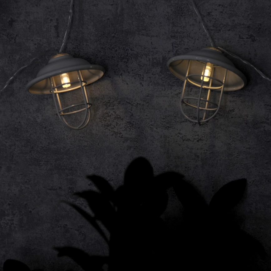 LED Āra dekoratīvs apgaismojums LOFT 10xLED/2xAA
