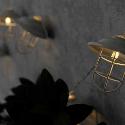 LED Āra dekoratīvs apgaismojums LOFT 10xLED/2xAA