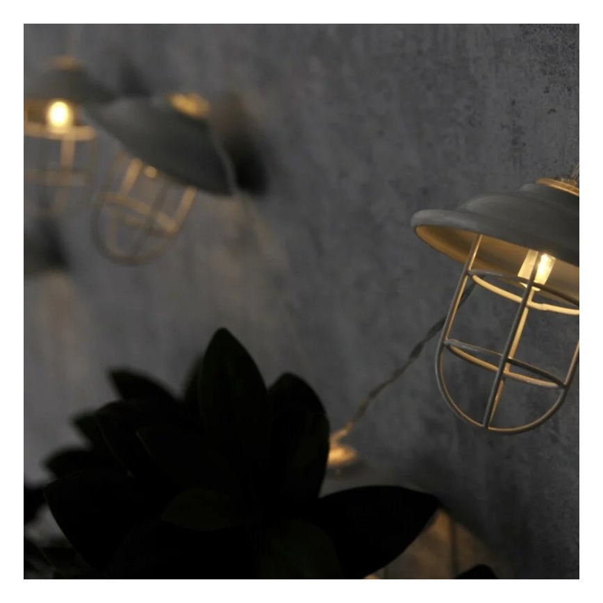 LED Āra dekoratīvs apgaismojums LOFT 10xLED/2xAA