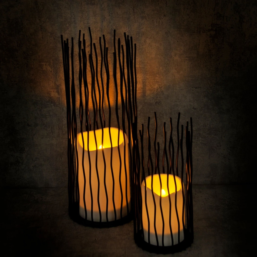 LED Āra dekoratīvā lampa NYBORG LED/2xAA 35 cm IP44 silti balta