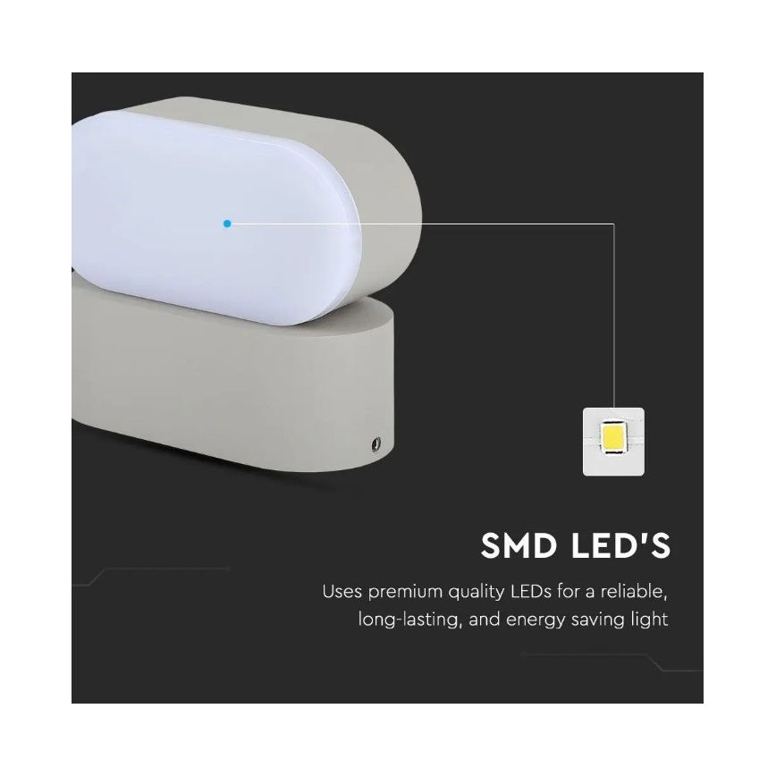 LED Āra elastīga sienas lampa LED/5W/230V IP65