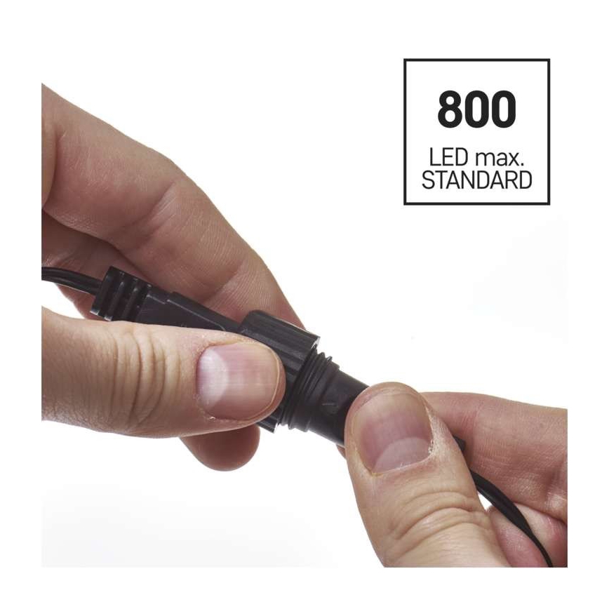 LED  āra gaismas virtene 100xLED/15m IP44 silti balta