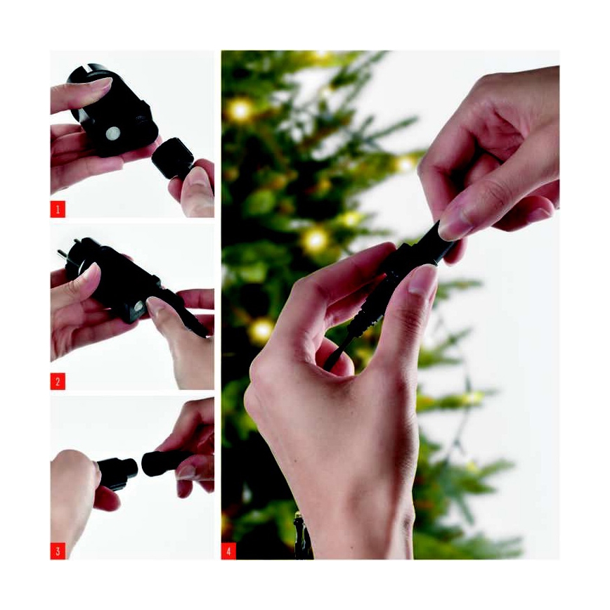 LED  āra gaismas virtene 100xLED/15m IP44 silti balta