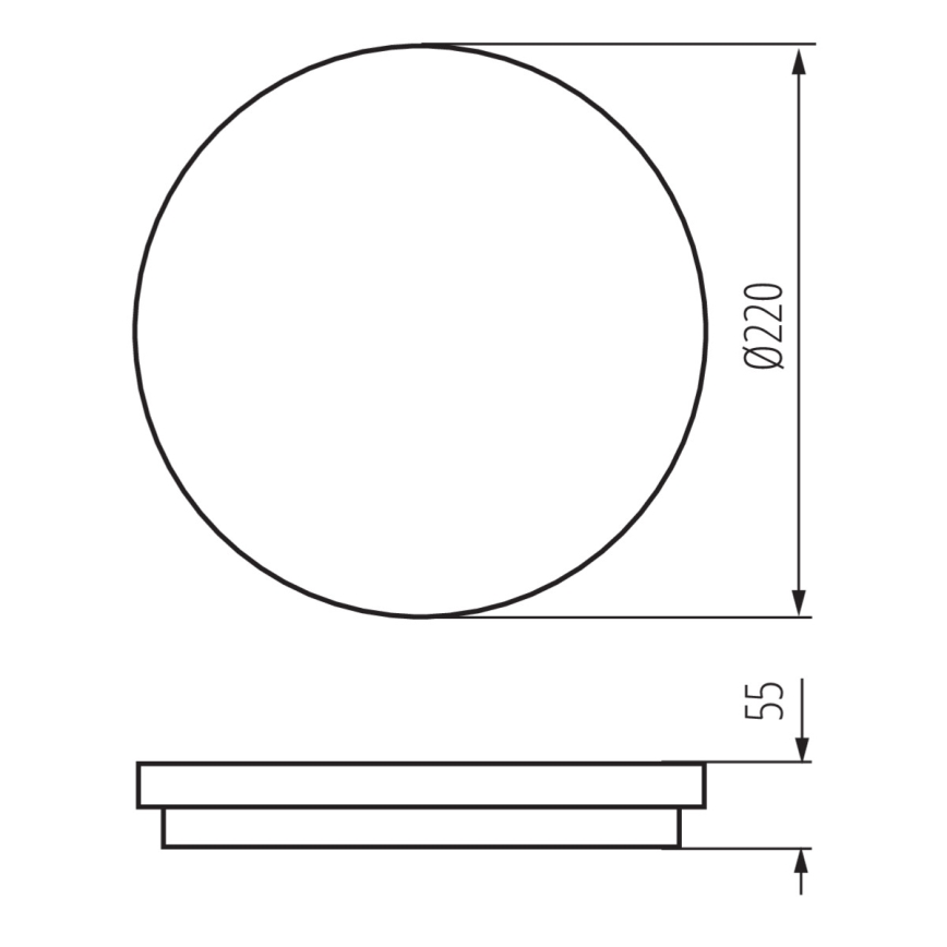 LED Āra griestu gaismeklis ar sensoru BENO LED/18W/230V IP54