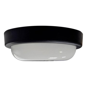 LED āra griestu gaismeklis LED/8W/230V 4200K Ø 14 cm IP64 melns