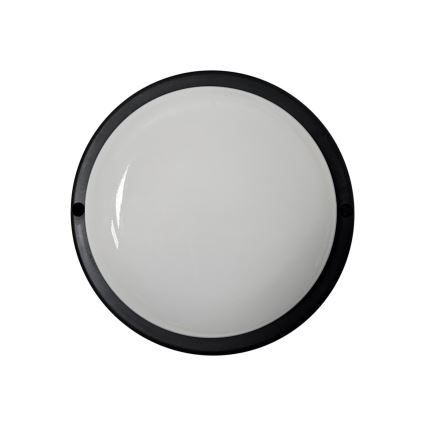 LED āra griestu gaismeklis LED/8W/230V 4200K Ø 14 cm IP64 melns