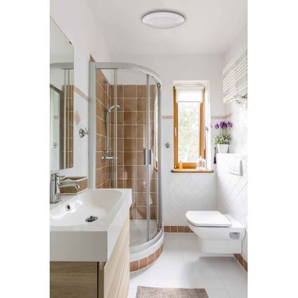 LED Āra griestu lampa ar sensoru RENO LED/16W/230V IP66 balta