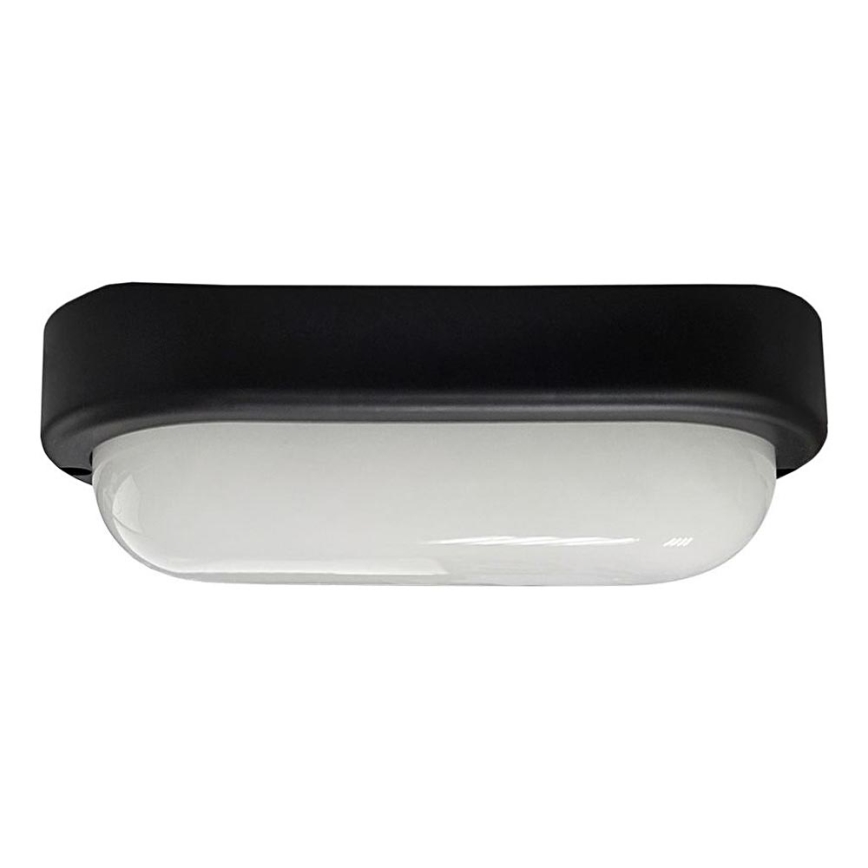 LED Āra griestu lampa LED/15W/230V 4200K 20x9,8 cm IP64 melna