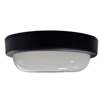 LED Āra griestu lampa LED/15W/230V 4200K d. 15,5 cm IP64 melna