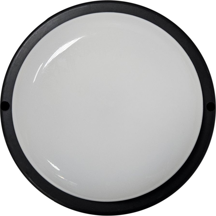 LED Āra griestu lampa LED/15W/230V 4200K d. 15,5 cm IP64 melna