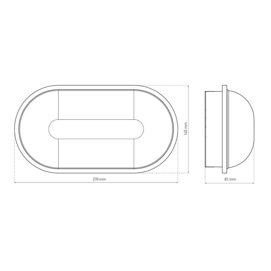 LED Āra griestu lampa LED/20W/230V IP65 balta