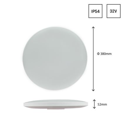 LED Āra griestu lampa NYMPHEA LED/32W/230V IP54 3000K