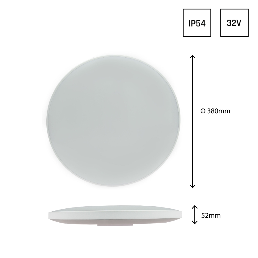 LED Āra griestu lampa NYMPHEA LED/32W/230V IP54 6000K