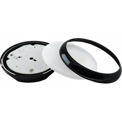 LED Aptumšojama āra griestu lampa STROPY LED/12/15/18/22W/230V 3000/4000/6000K IP65 melna