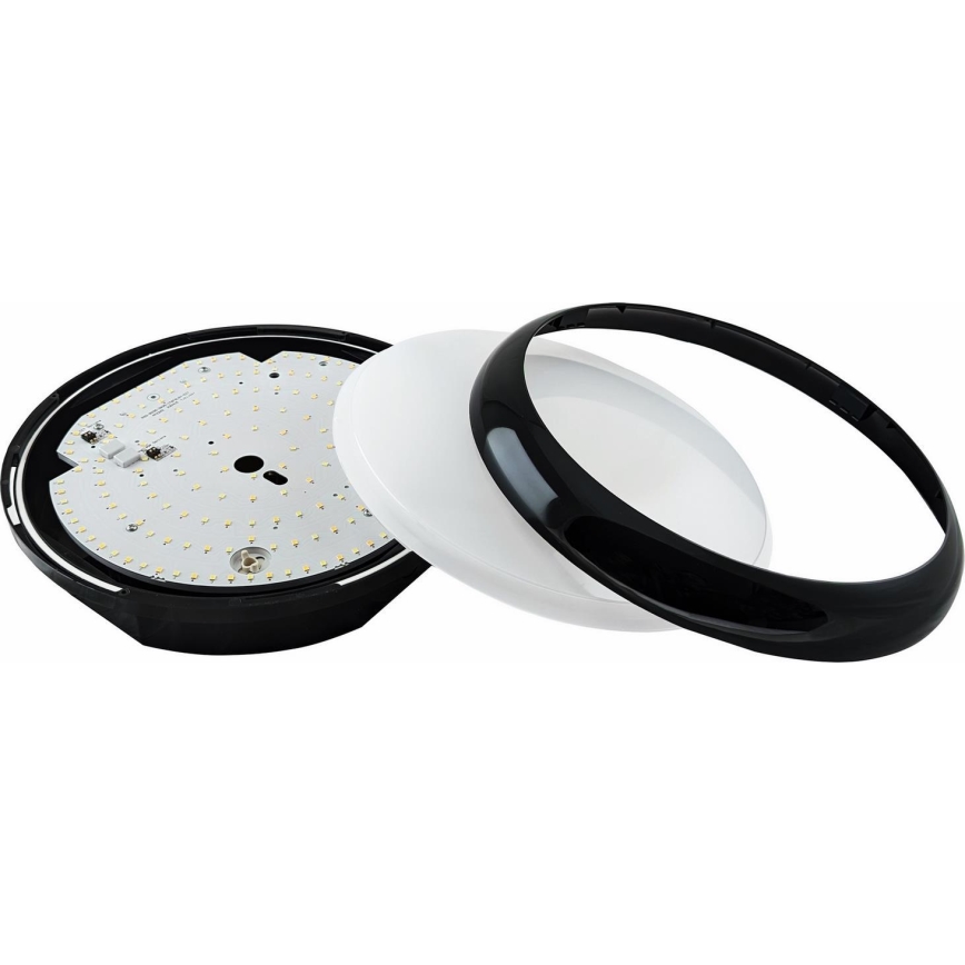 LED Aptumšojama āra griestu lampa STROPY LED/12/15/18/22W/230V 3000/4000/6000K IP65 melna