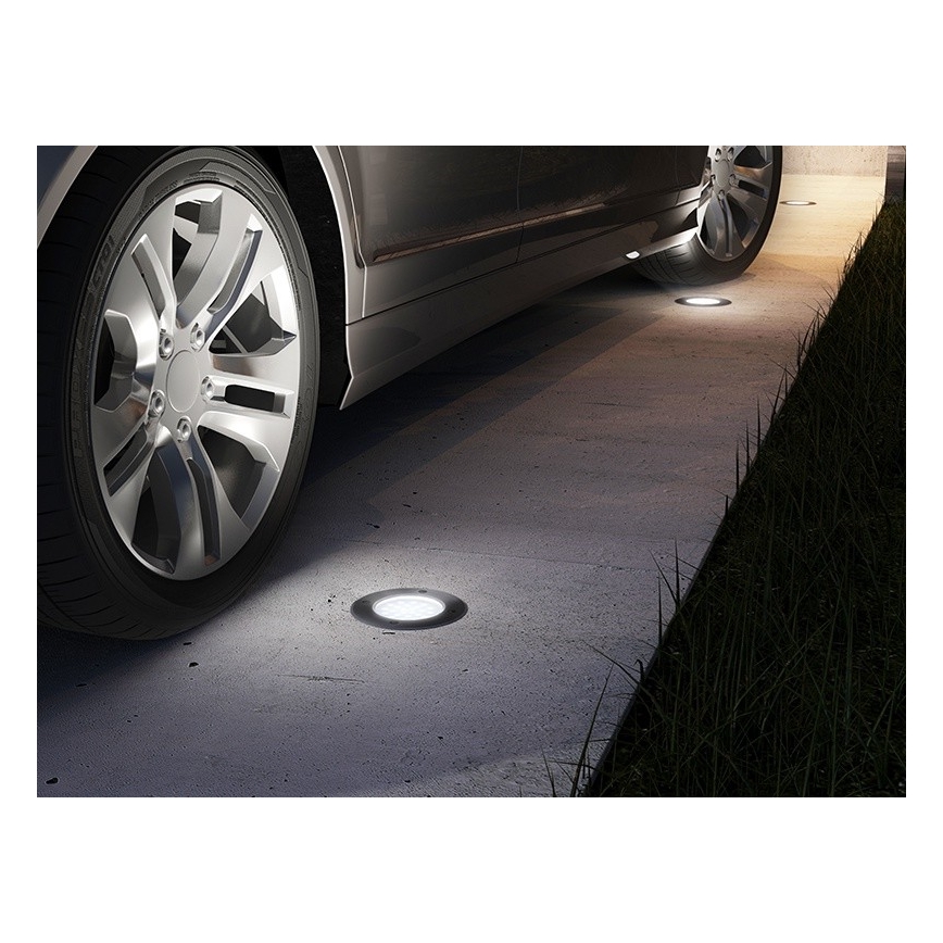 LED Āra iebūējamais gaismeklis ROAD LED/0,5W/230V IP67 3000K