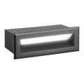 LED āra iebūvējamais gaismeklis FLIK LED/3W/230V IP65 antracīts