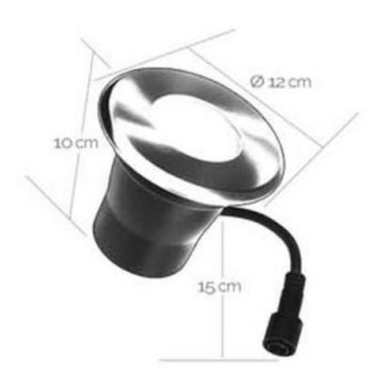LED Āra iegremdējama lampa EASY CONNECT 1xGU10/4W/230V 3000K IP65 apaļa