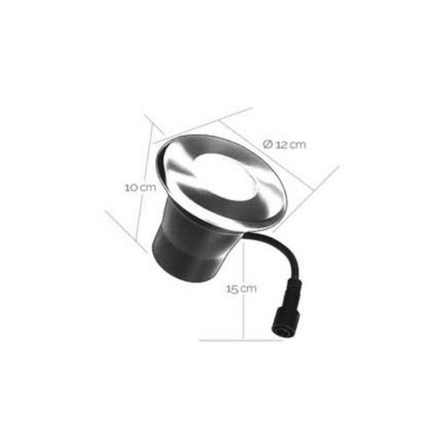 LED Āra iegremdējama lampa EASY CONNECT 1xGU10/4W/230V 3000K IP65 apaļa