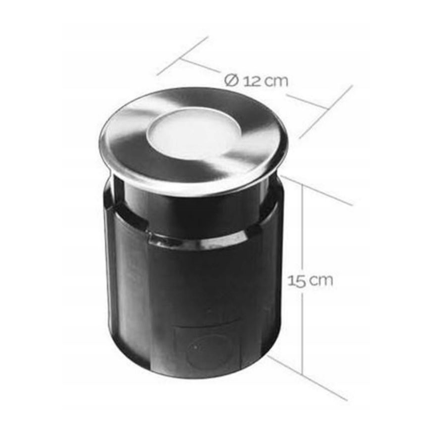 LED Āra iegremdējama lampa EASY CONNECT 1xGU10/4W/230V 3000K IP65 apaļa