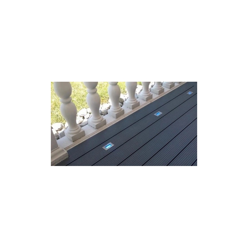 LED Āra iegremdējama lampa EASY CONNECT LED/2W/230V zila IP67 taisnstūrveida
