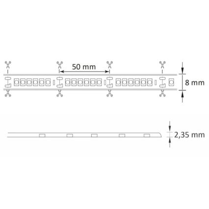 LED Āra josla 3m LED/23W/24V/230V 4000K IP65