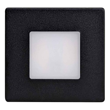 LED āra kāpņu gaismeklis LED/1,7W/230V IP54 melns