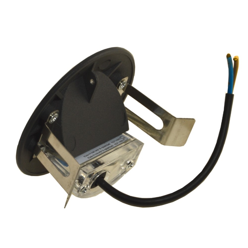 LED āra kāpņu gaismeklis UGRA LED/2W/230V 4000K IP54 antracīts