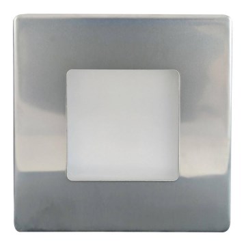 LED Āra kāpņu telpas apgaismojums LED/1,7W/230V 2700K IP44 spīdīgi hromēts