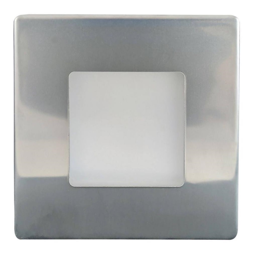 LED Āra kāpņu telpas apgaismojums LED/1,7W/230V 2700K IP44 spīdīgi hromēts