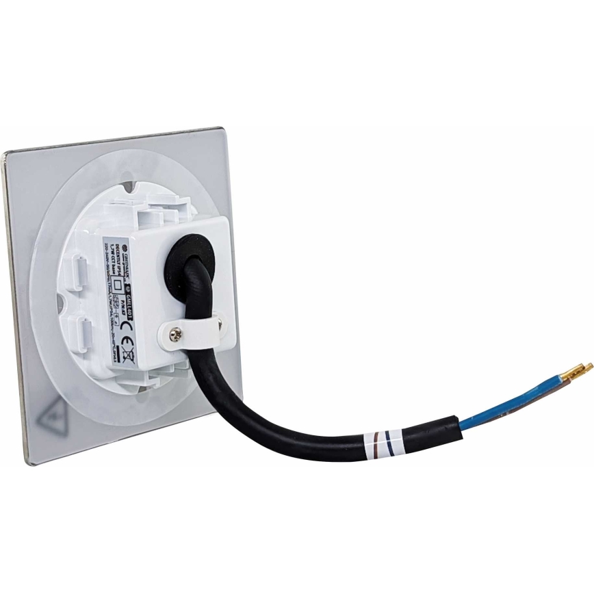 LED Āra kāpņu telpas apgaismojums DECENTLY LED/1,7W/230V 3000/4000/6000K IP54 spīdīgi hromēts