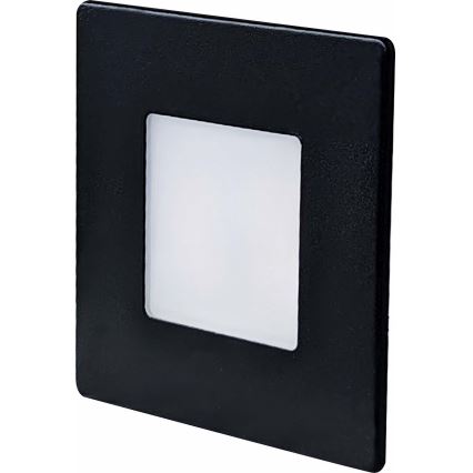 LED Āra kāpņu telpas apgaismojums LED/1,7W/230V 3000/4000/6000K IP54 melna